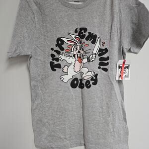 Obey Trip Em All Rabbit Graphic Tee NWT Streetwear Size S